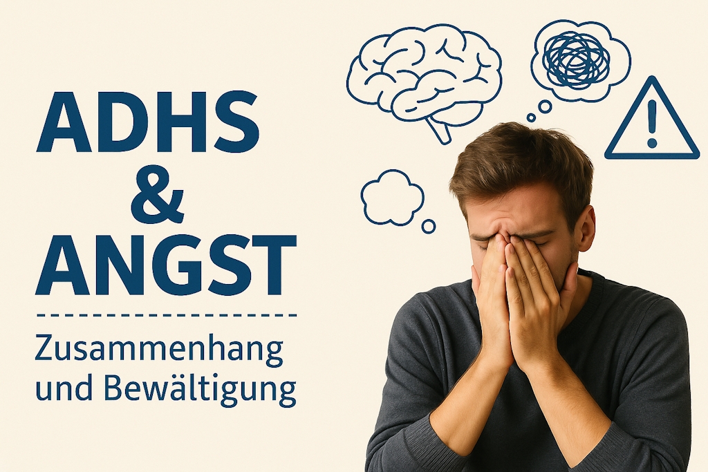 Gestresster junger Mann hält sich das Gesicht – Symbolbild zu ADHS und Angst